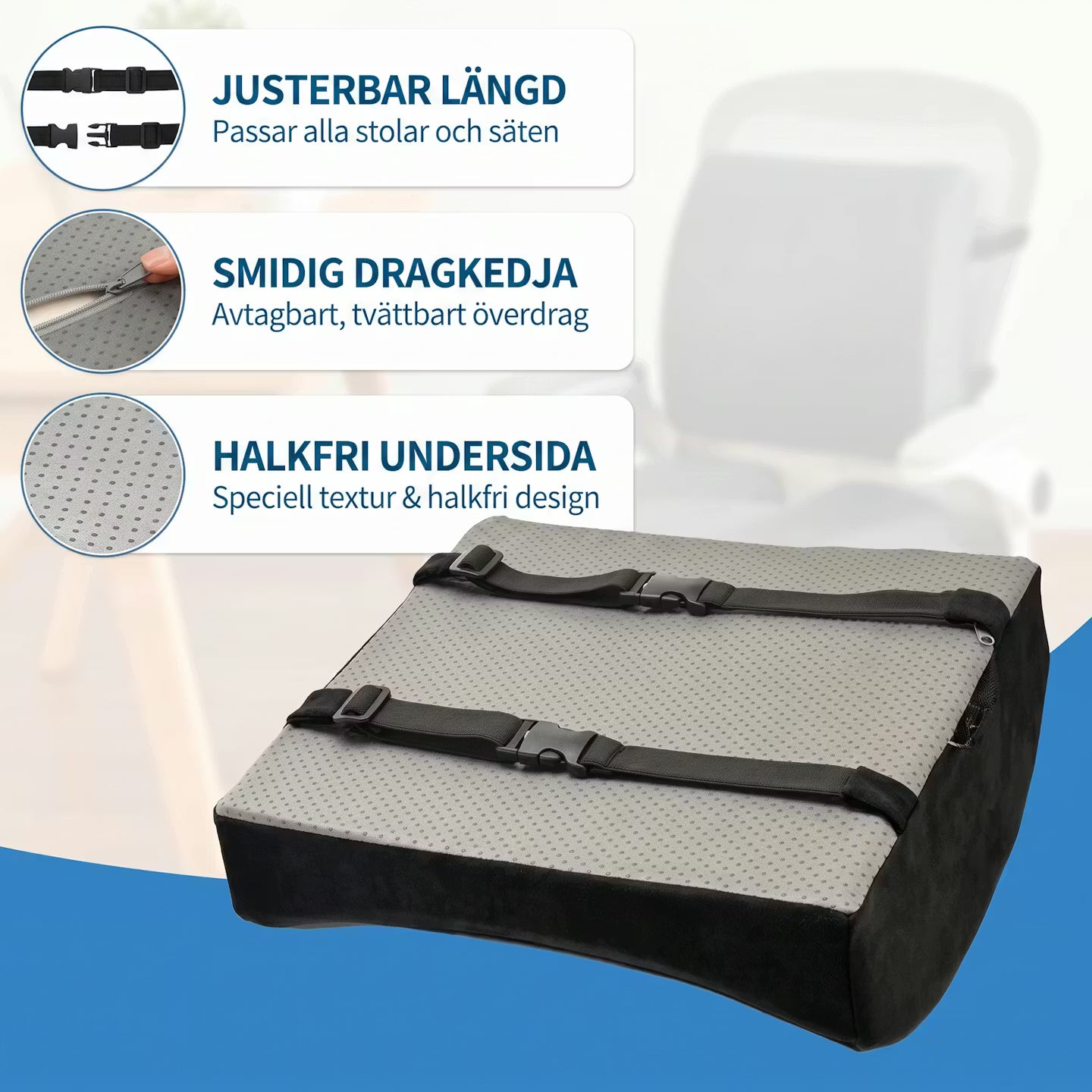 CellGel+ ländryggskudde